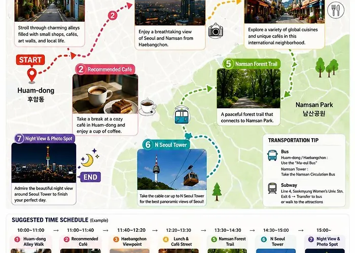 Breeze In Namsan-서울역 공항철도 Ktx 2층단독사용 방2 침대3 소파베드1 업무공간 최대7인 남산뷰 명동
